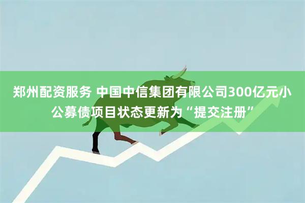 郑州配资服务 中国中信集团有限公司300亿元小公募债项目状态更新为“提交注册”