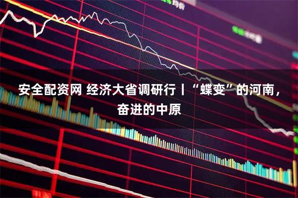 安全配资网 经济大省调研行丨“蝶变”的河南，奋进的中原
